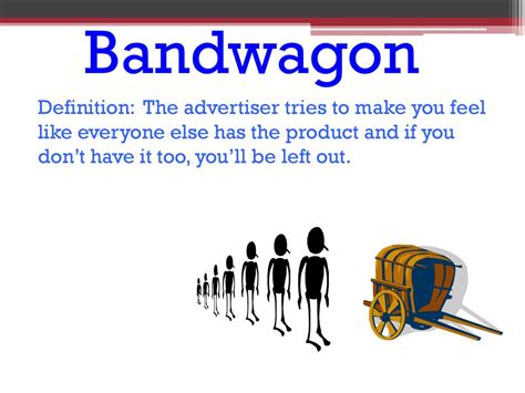 bandwagon advertising|bandwagon advertising definition.